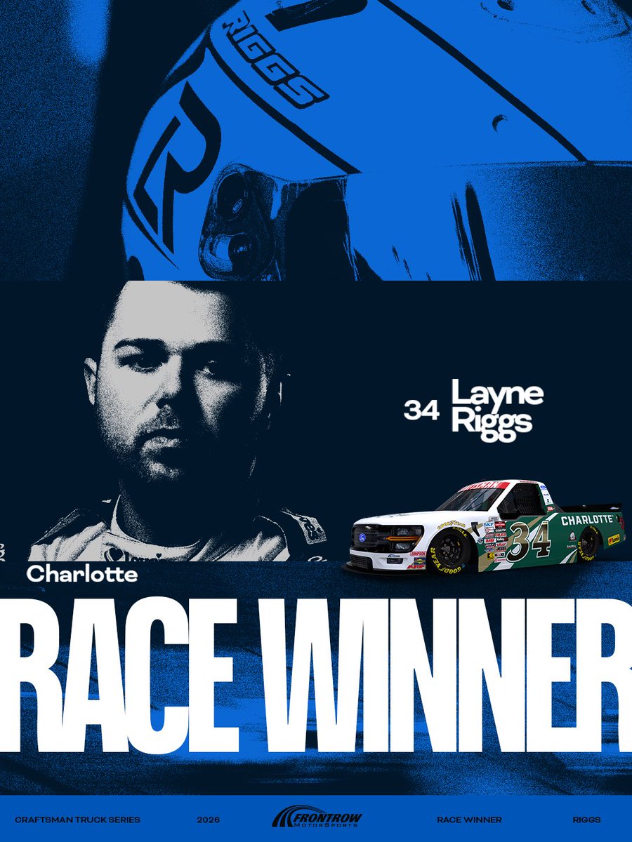 Team_FRM's tweet photo. LAYNE WINS IT @CLTMotorSpdwy 

@LayneRiggs99 | @unccharlotte https://t.co/A89k6B8VlX