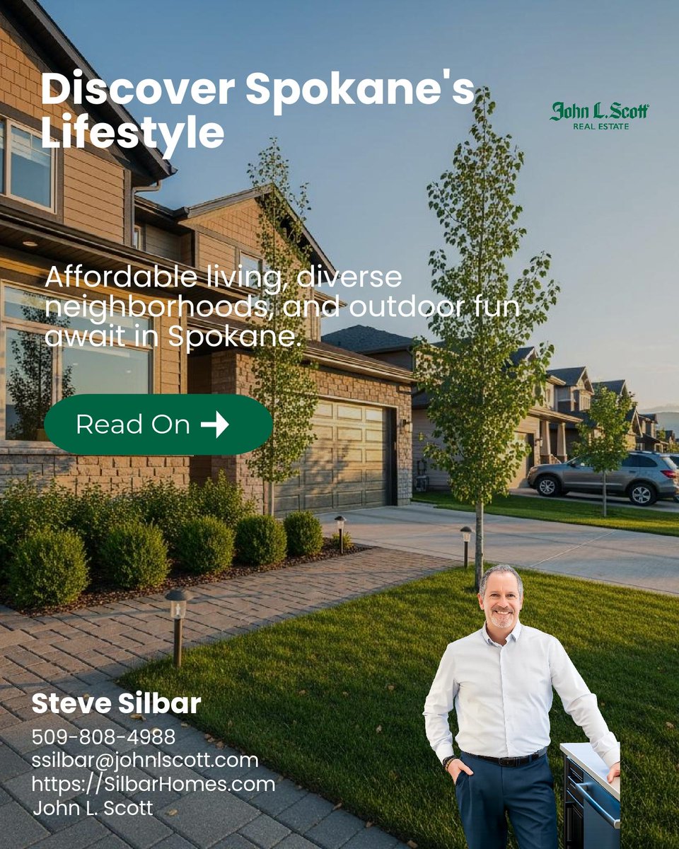 SteveSilbar's tweet photo. Spokane stands out for cost-conscious movers, affordable homes, varied neighborhoods, and a lifestyle built around the outdoors and community. 

If you were relocating, what would top your Spokane wish list? https://t.co/9MzPXmxj5T