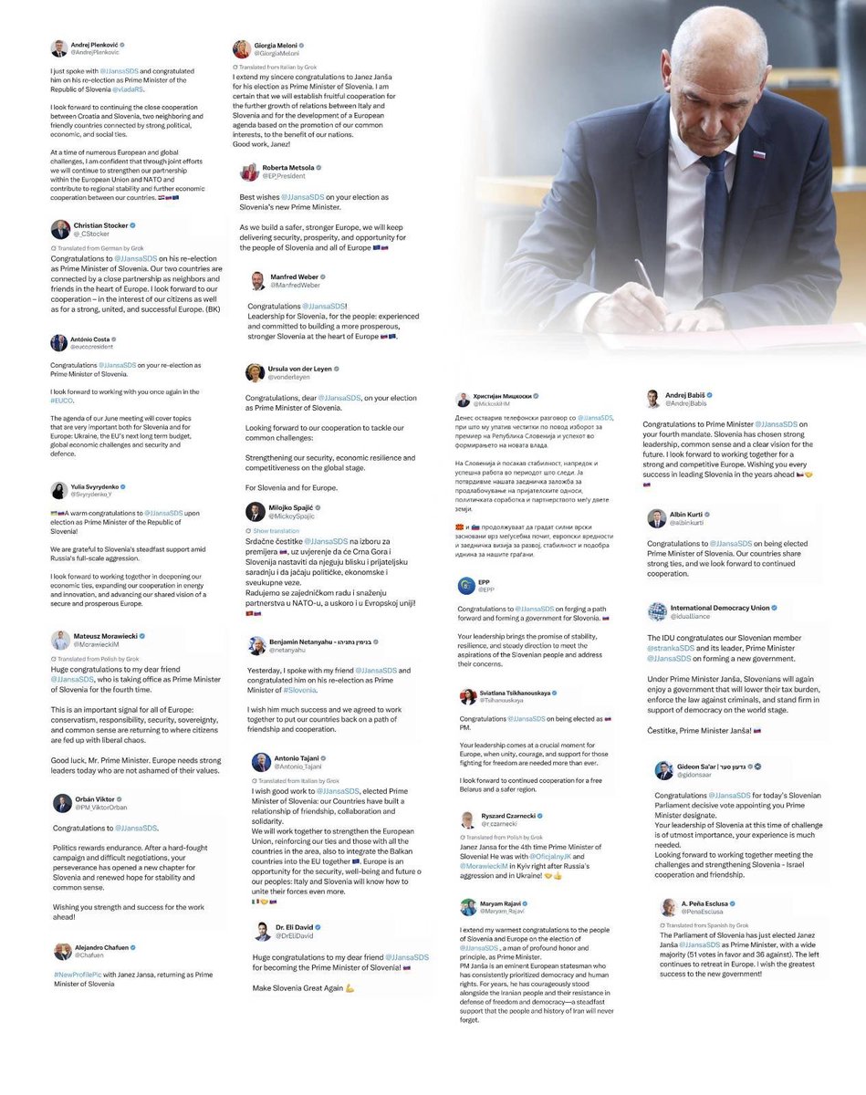 Janez Janša tweet media