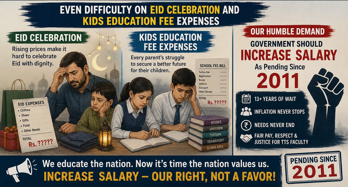 ud_sameer's tweet photo. #SupportAcademia #TTSFacultyRights
#TTSProfessorStarvingOnEid https://t.co/i3Optak83r