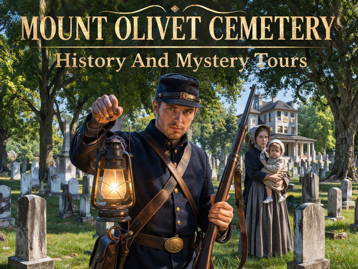 GhostToursInfo's tweet photo. Tickets are still available for tonight's "Cemetery History &amp; Mystery Tour." Discover Frederick’s Past as we Navigate through the Labyrinth of Graves, Crypts and Monuments of Historic Mount Olivet Cemetery. 
Reservations:
https://t.co/AfD6sdv92d
(This is not a Ghost Tour) https://t.co/t2QJkG0nl3