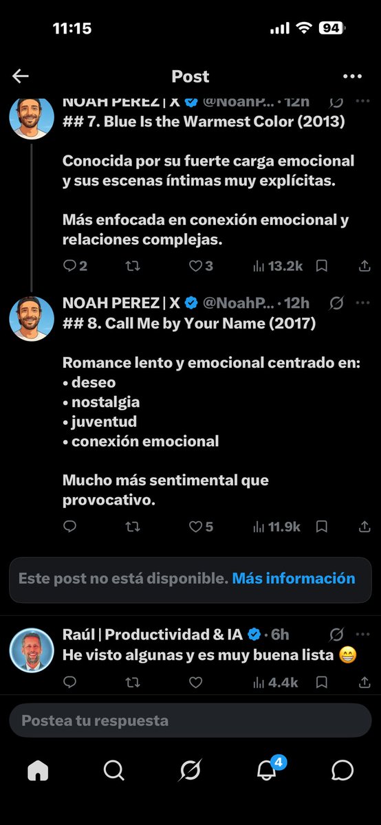 Doctormemo's tweet photo. @NoahPerezX Solo aparecen 8 de la lista de 30 películas…. https://t.co/HdnehxR2rI