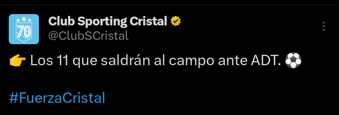 Fanolo_'s tweet photo. @ClubSCristal Y a qué hora salen al campo? https://t.co/hfZ9ZabiCA