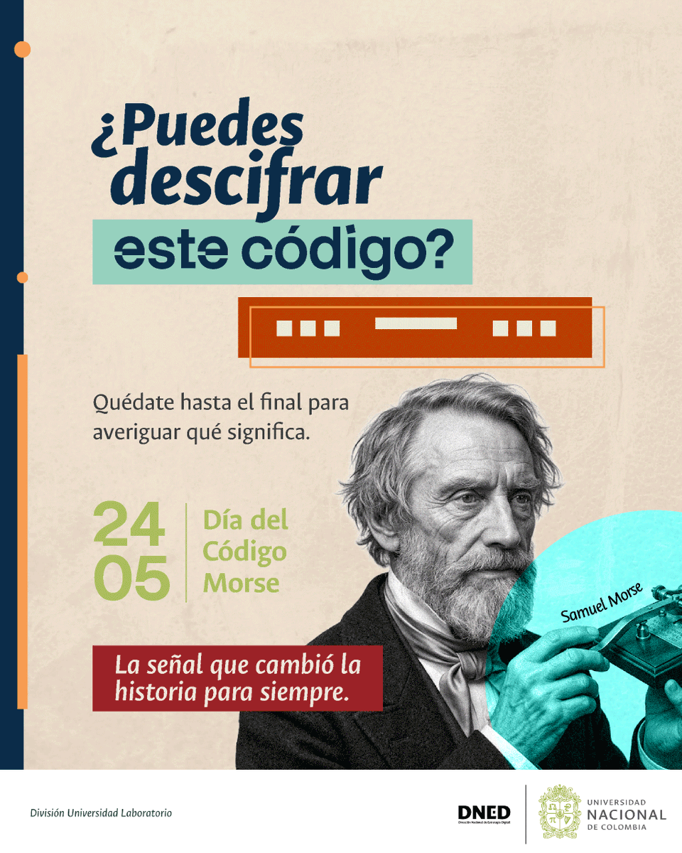 divulabunal's tweet photo. ¿Quién diría que un código hecho de puntos y rayas podía cambiar la forma en que el mundo se comunica? 📡 https://t.co/YCktKcwEsJ