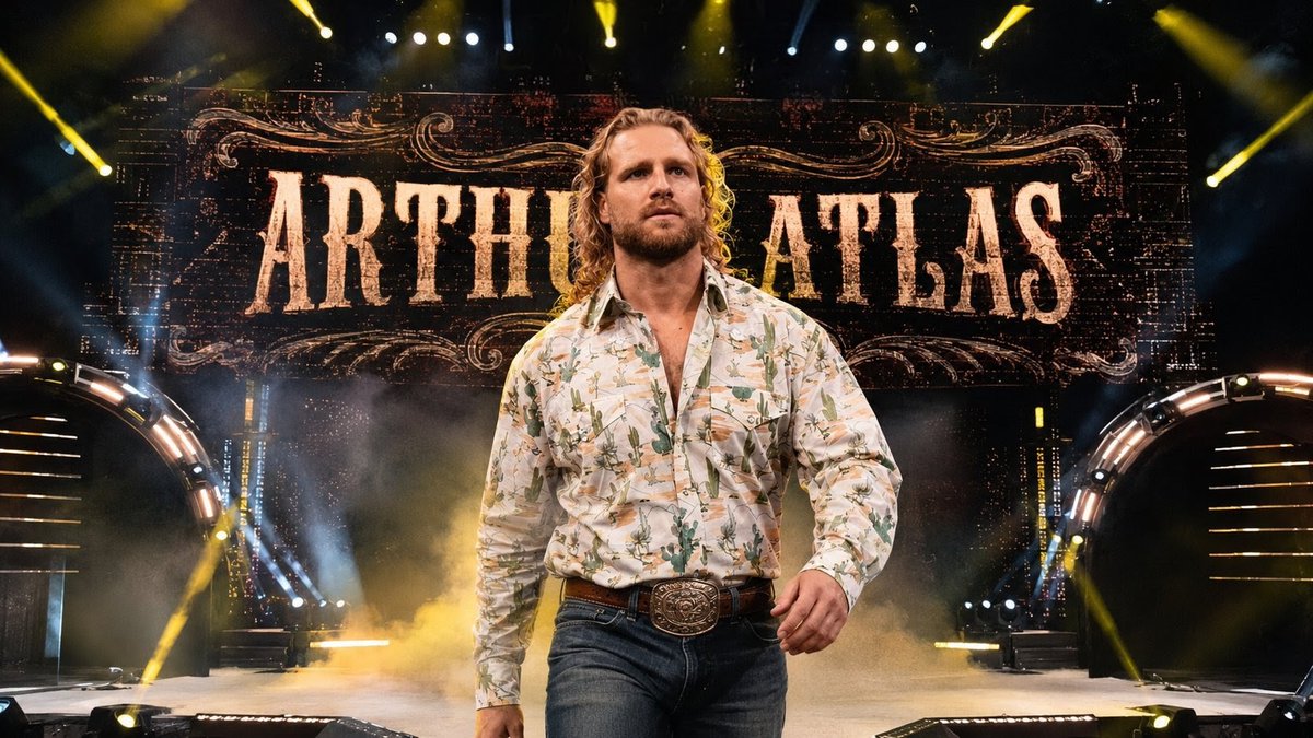 WSWFederation's tweet photo. @ArthurEFedWSW's theme song hits the arena. The crowd explodes into a thunderous ovation, roaring with pure emotion as one of WSW’s most beloved stars finally returns to ShowDown.

But then the curtain parts. Arthur Atlas steps out slowly… almost cautiously. There’s no trademark fire in his eyes tonight. No swagger. No playing to the cameras. No slapping hands at ringside.

Atlas pauses at the top of the stage for a long moment, staring out into the sea of fans as the chants continue to rain down on him. Then finally, he begins the walk to the ring. Slow. Heavy. Deliberate.