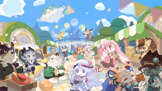Is a Petit planet but it fits so many cute characters ! Can't wait to meet them all ╰('︶`)╯ #PetitPlanet #PetitPlanetStardriftTest