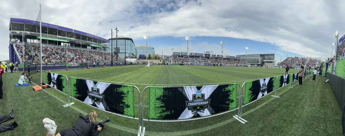 LizRobertshaw's tweet photo. Awesome crowd and electric vibe out here in Martin Stadium for the @NCAALAX Women’s Championship. Fans showed up and are showing out! 💪 https://t.co/ajsFwNheoA