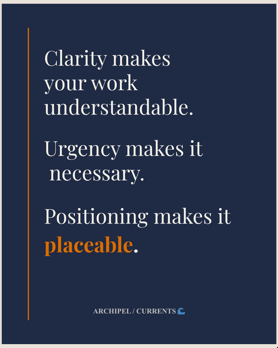 carawaterfall's tweet photo. 🌊 Grant Lab #4 is live.
Positioning isn't branding.
It's helping a reader understand where the work sits, what conversation it enters —and what it changes. 
Strong work still needs coordinates.
Read → https://t.co/E6HzEUWSKA
#GrantLab #Archipel #CreativePractice #PoetryCommunity #ArtsFunding
