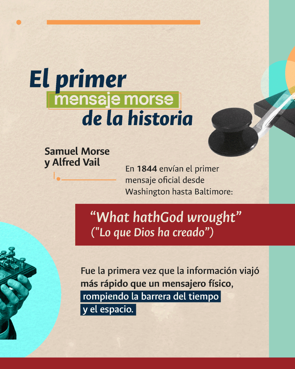 divulabunal's tweet photo. Hoy, en el Día del Código Morse, viajamos desde el telégrafo hasta la fibra óptica para recordar cómo la comunicación fue ganando velocidad, alcance y precisión. https://t.co/RGppsC9iSJ
