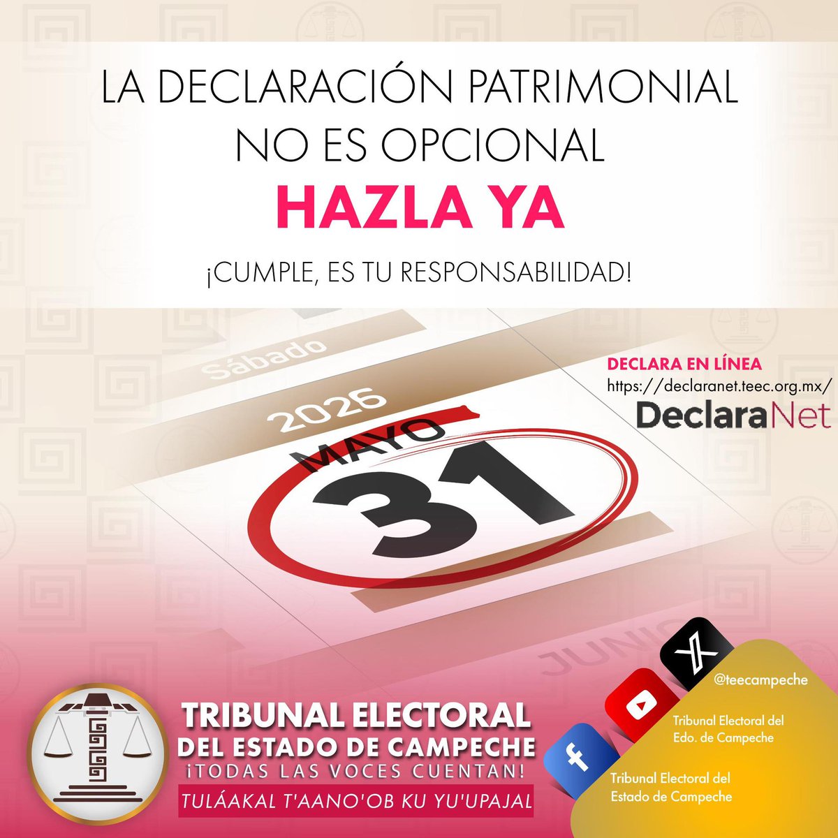 Tribunal Electoral del Estado de Campeche tweet media