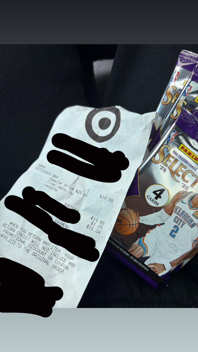 basednotis's tweet photo. Select 24/25 blasters on sale for 50% off at target! Crazy @CardPurchaser https://t.co/KfJp1f5mtg
