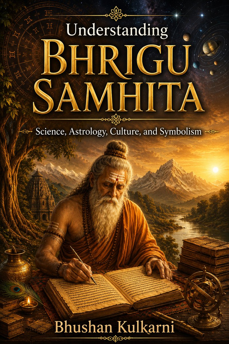 CubeChessVedicM's tweet photo. Understanding Bhrigu Samhita: Science, Astrology, Culture, and Symbolism
– Book By Bhushan Kulkarni
Book Link (US)- https://t.co/t6lMHCbg7k
Book Link (India)- https://t.co/8MqAZsscrw
Book Link (UK)- https://t.co/UpwGtaAPPN
Amazon Authors Page - https://t.co/TWCUaULKGn https://t.co/vKwyF4XF9L