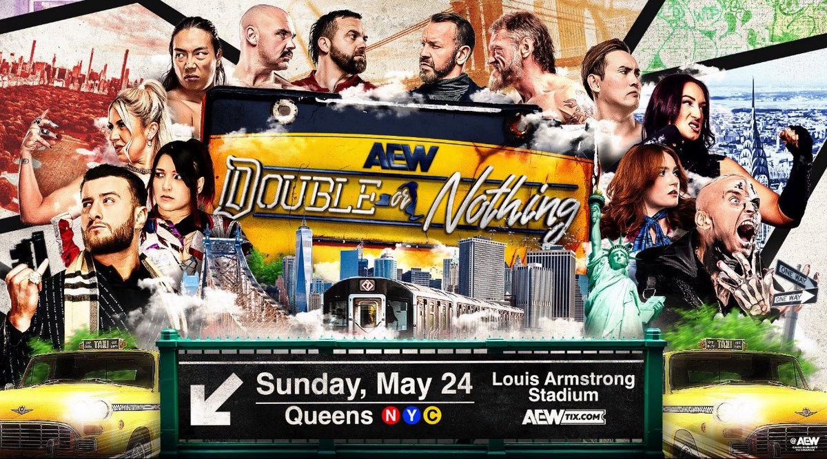 WrestleOps's tweet photo. ‘DOUBLE OR NOTHING’ 2026 tonight is the second largest gate for an AEW event ever in the U.S.

A reported gate around $1.5 million.

Additionally, it is the second largest gate ever for a non-WWE show in the U.S, behind their ‘ALL IN: TEXAS’ event in 2025. https://t.co/NGT3JU87mK