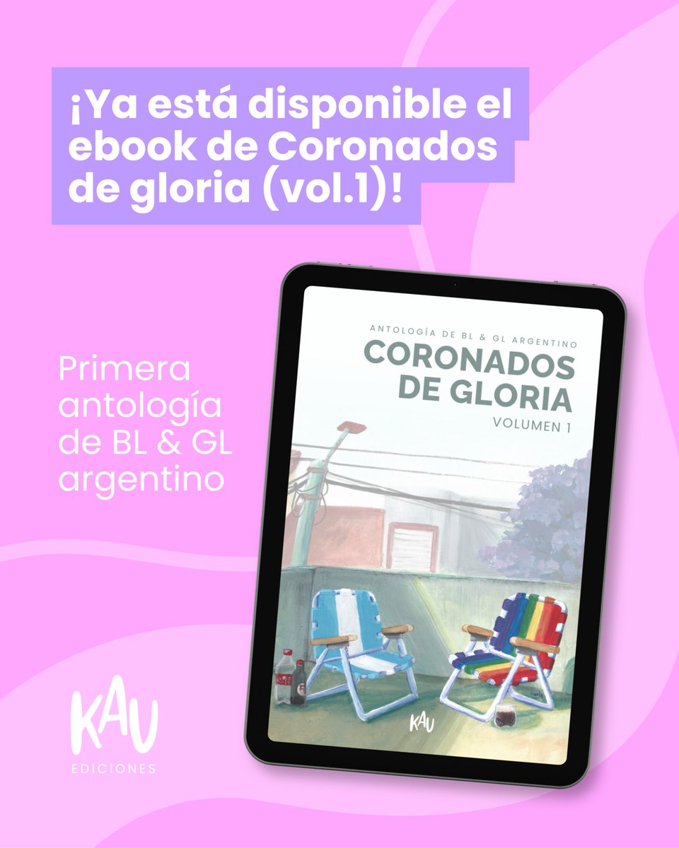 kauediciones's tweet photo. Después de mucho renegar con Sigil, tenemos a la venta el ebook de Coronados de gloria, la primera antología de BL &amp; GL argentino. Lo pueden comprar tanto desde Argentina (nuestra web), cómo desde cualquier otro país (botón de pago Paypal).

https://t.co/1T4O3IJjOs https://t.co/phdS9Ng2lq