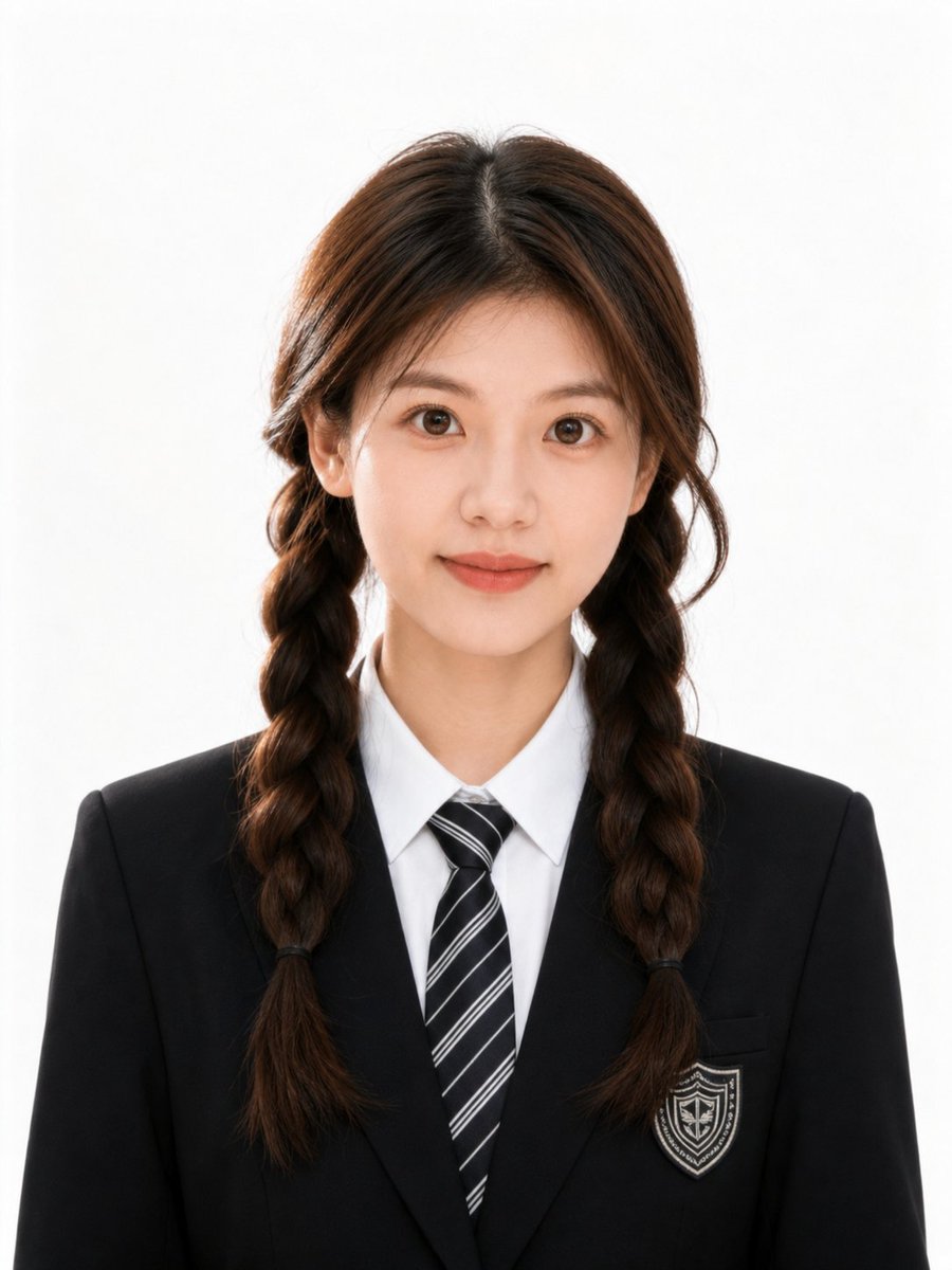 Polished Academic Student ID Portrait