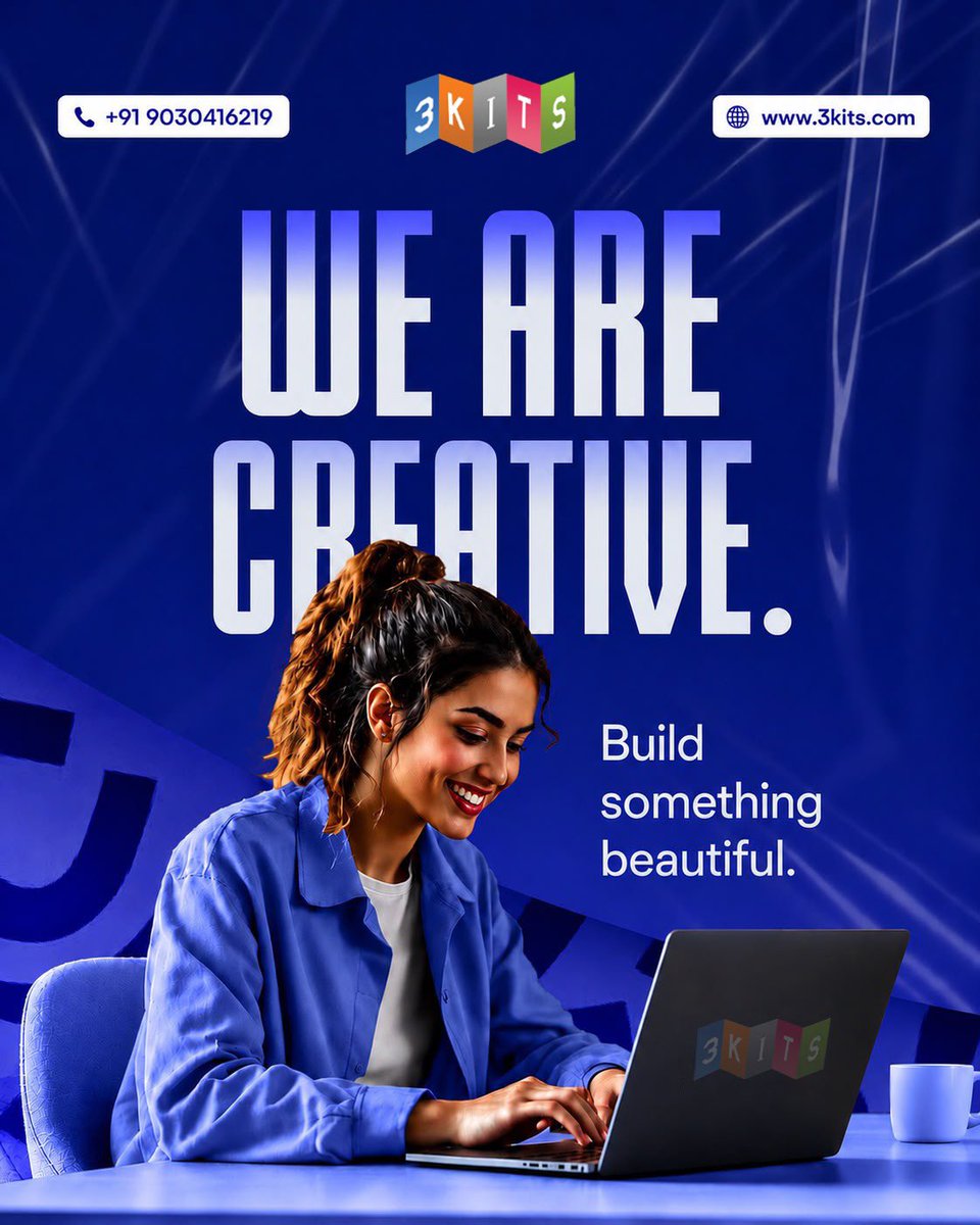 3kitss's tweet photo. Looking for a Web Design Company in Hyderabad? 3KITS creates modern, creative, user-focused websites that help businesses grow online.

📞 +91 9030416219 | 🌐  https://t.co/OBvmAT3MC7

#WebDesignCompanyInHyderabad #WebsiteDesignHyderabad #WebDesignersHyderabad #WebsiteDeveloper https://t.co/g568iSlTfV