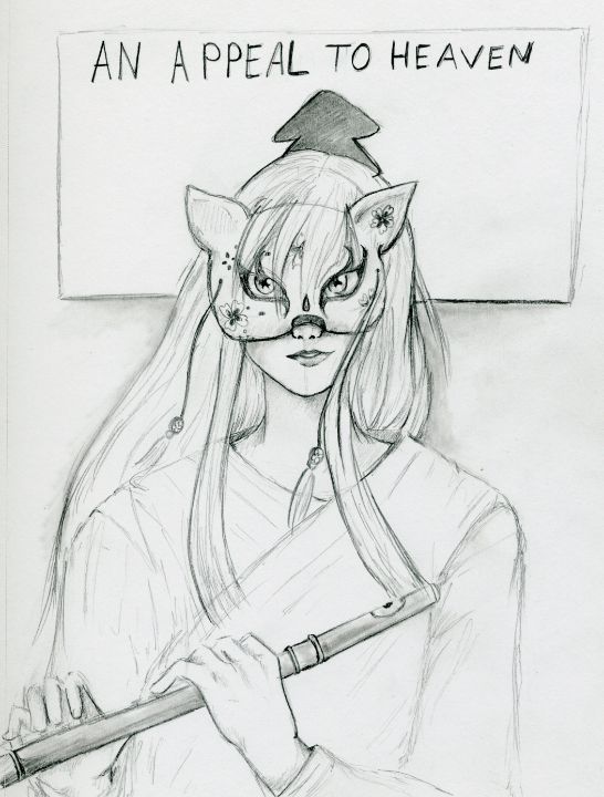 phantom_flutist's tweet photo. Art of the Day! "A Flutist Appeal to Heaven". Buy at: https://t.co/uEoXfop4N4 https://t.co/2nCpiWqh4r