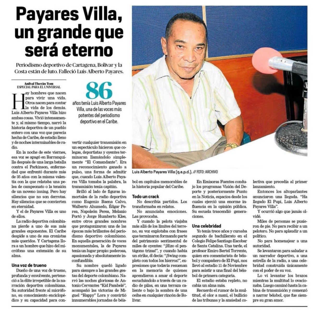 AlbertoMtinezM's tweet photo. Solo diría: El más grande que será eterno. https://t.co/YL7sRVIuSE