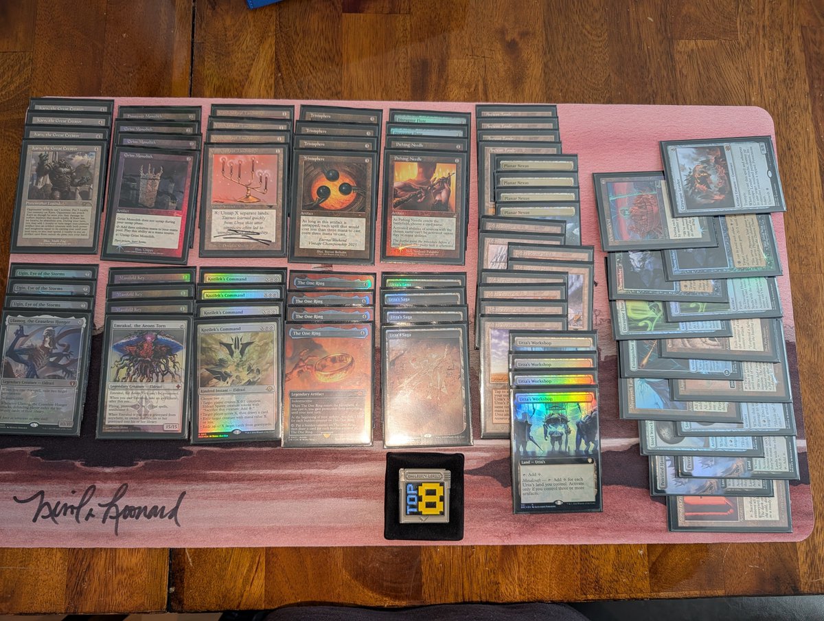 jay25f's tweet photo. Top 4 yesterday at the @DMVLegacyLeague BCQ at Game Haven. Fun event against tough competition! Over 1K in prize support with 34 participants. 

R1: Stiflenaught ✅❌✅
R2: AlurenTell ✅❌❌
R3: Welder Cam ✅✅
R4: Welder Cam ✅✅
R5: Cradle Control ❌✅✅ 
R6: ID 🤝
Top8: Saga Storm ✅✅
Top4: Izzet Tempo ❌✅❌