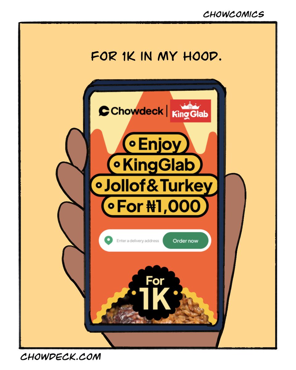 Chowdeck tweet media