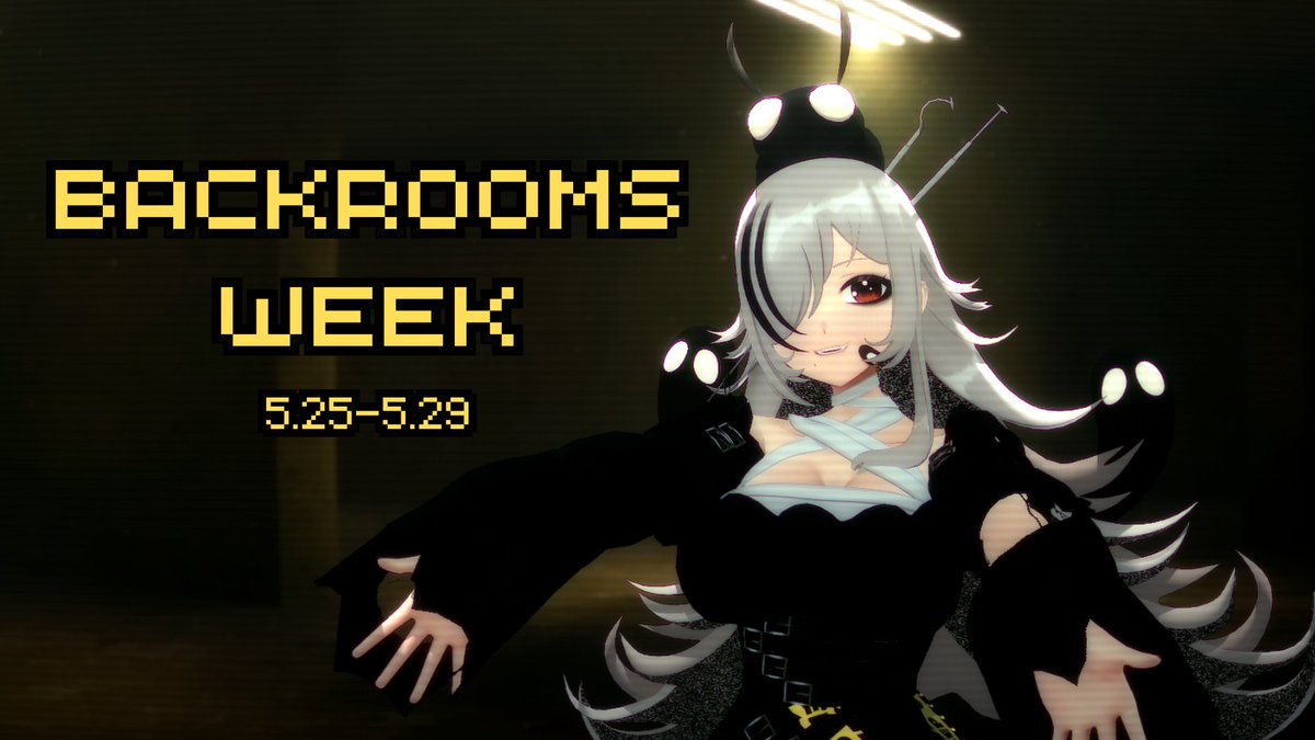 samaraavi_'s tweet photo. Starting tomorrow we will be diving deep into Backrooms/liminal content/games in celebration of the Backrooms movie releasing!

If you're a fan, come join us! https://t.co/8FkS2p3ixA