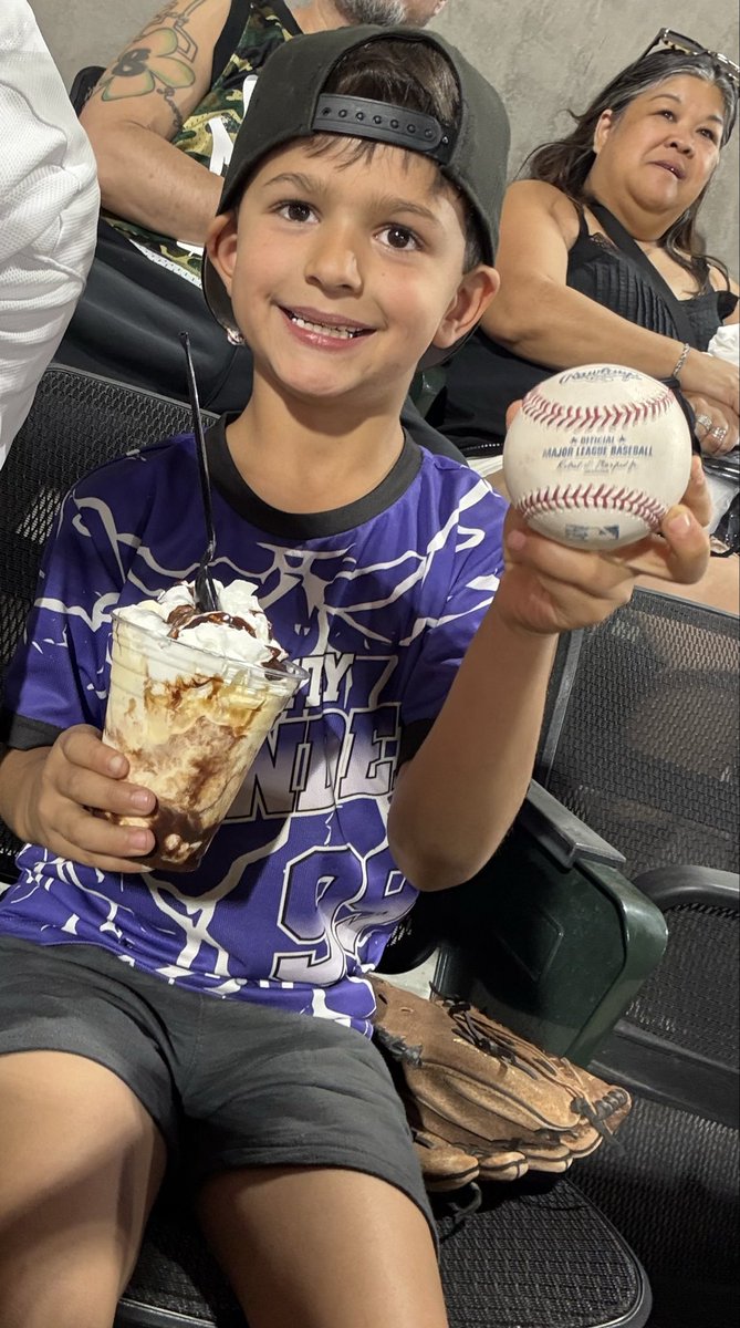 FriarJB's tweet photo. This dude just became the biggest Zac Veen fan! @ABQTopes you guys got a gem and he made a little kids whole night throwing a ball to him last night! @ZacVeenEnjoyer https://t.co/MQnEYlM01i