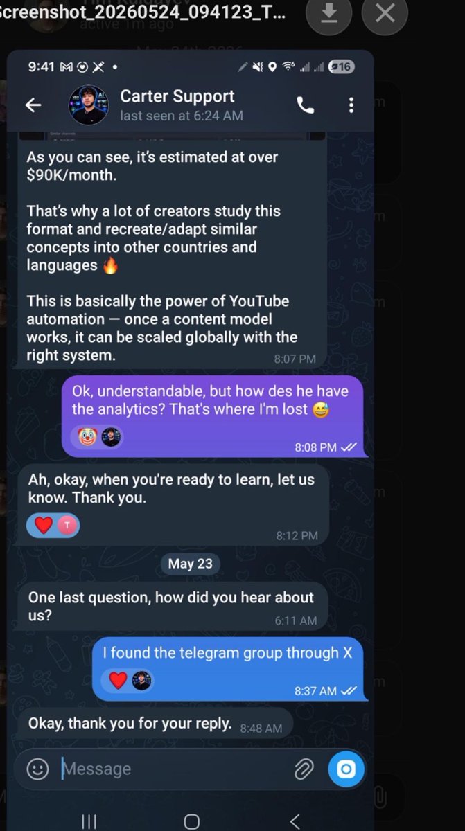 ytSamCarter's tweet photo. PLEASE DON'T FALL FOR THIS
This is NOT me😭 https://t.co/9SOF2jA577