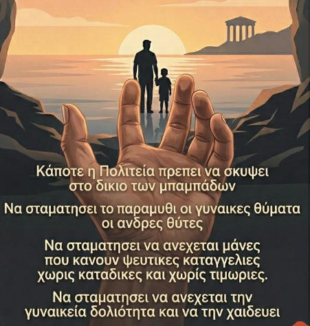 yannis_z6's tweet photo. #mentoo #fatherstoo @IFAD9S @ek_tou_kanapeos @ODEM_gr #mensrights #fathersrights #Ελλλάδα @unesco @hellenicpolice @yptpgr @YpYgGR @muse_yp @ypesgr @minscfa @MinEduGR @ertofficial_ @JUADN1 @Synigoros @ECRI_CoE @eu_parliament @vonderleyen @govgr https://t.co/V5DK3sL8ao