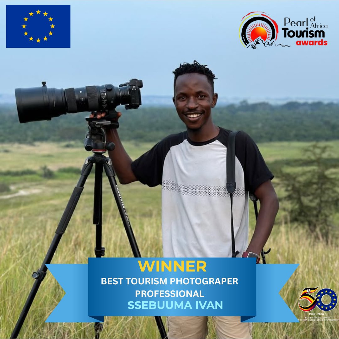 bendizhodouglas's tweet photo. Congratulations to these creatives for standing out and receiving Pearl of Africa Tourism Awards during the just concluded #POATE2026 

@edgarbatte 
@SourceGarland 
Ivan Ssebuuma

@EnabelinUganda @EUinUG @TourismBoardUg https://t.co/hLZRAm8QEi