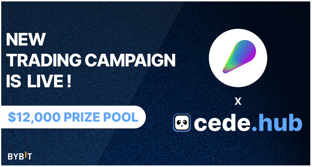 cedehub's tweet photo. 🚨Get ready to participate in @SlashWeb3 x Cede Hub trading campaign.

💸Unlock rewards from a $12,000 prize pool, distributed proportionally based on the trading volume you generate on @Bybit_Official via Cede Hub.

🔗https://t.co/rNHFsJluM0 https://t.co/IzRJUh3K6O