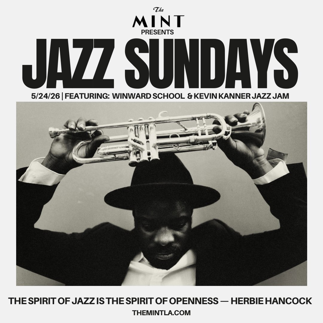 MintLA's tweet photo. Jazz Sunday at The Mint tonight, Sun May 24 🌙 7pm

The Windward School’s Advanced Jazz Ensemble followed by Kevin Kanner Jazz Jam (open jam after 9pm).

https://t.co/7O3jrfwFId https://t.co/uT2uM35yHc
