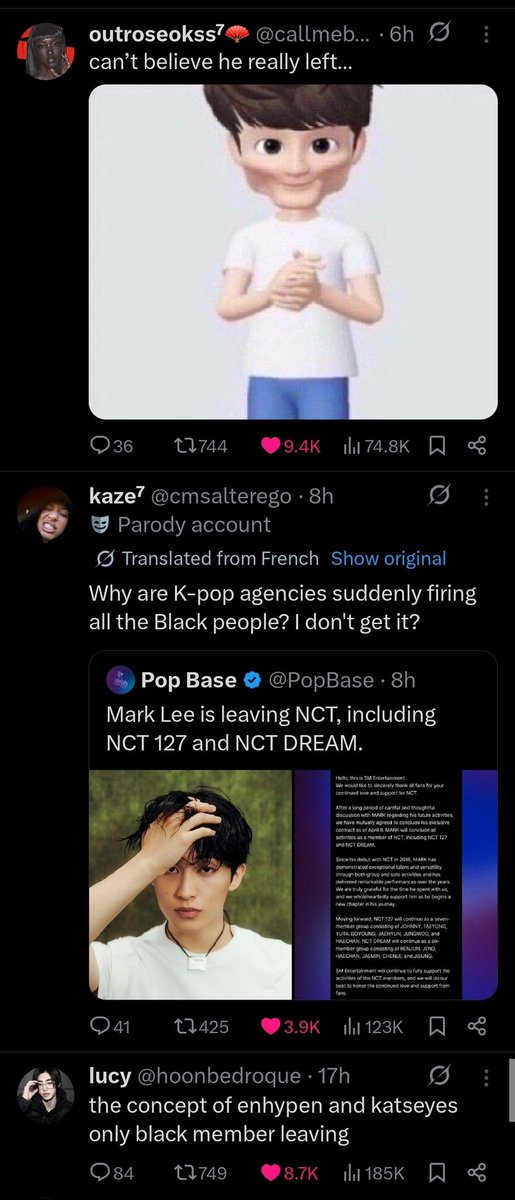 DreamsDefy's tweet photo. This was a wild week for Kpop stans https://t.co/irfS51LIYe
