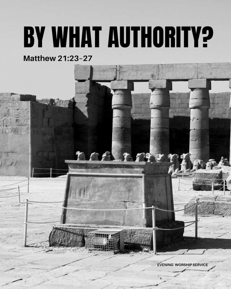 CovenantToronto's tweet photo. Join us for worship this evening of the Lord’s Day!

At 6:00 PM, Pastor Chris Powell will preach from Matthew 21:23–27 in a sermon entitled “By What Authority?”

You can find the bulletins for today’s services here: https://t.co/nORuoZlmiV https://t.co/AlQBbXntiD