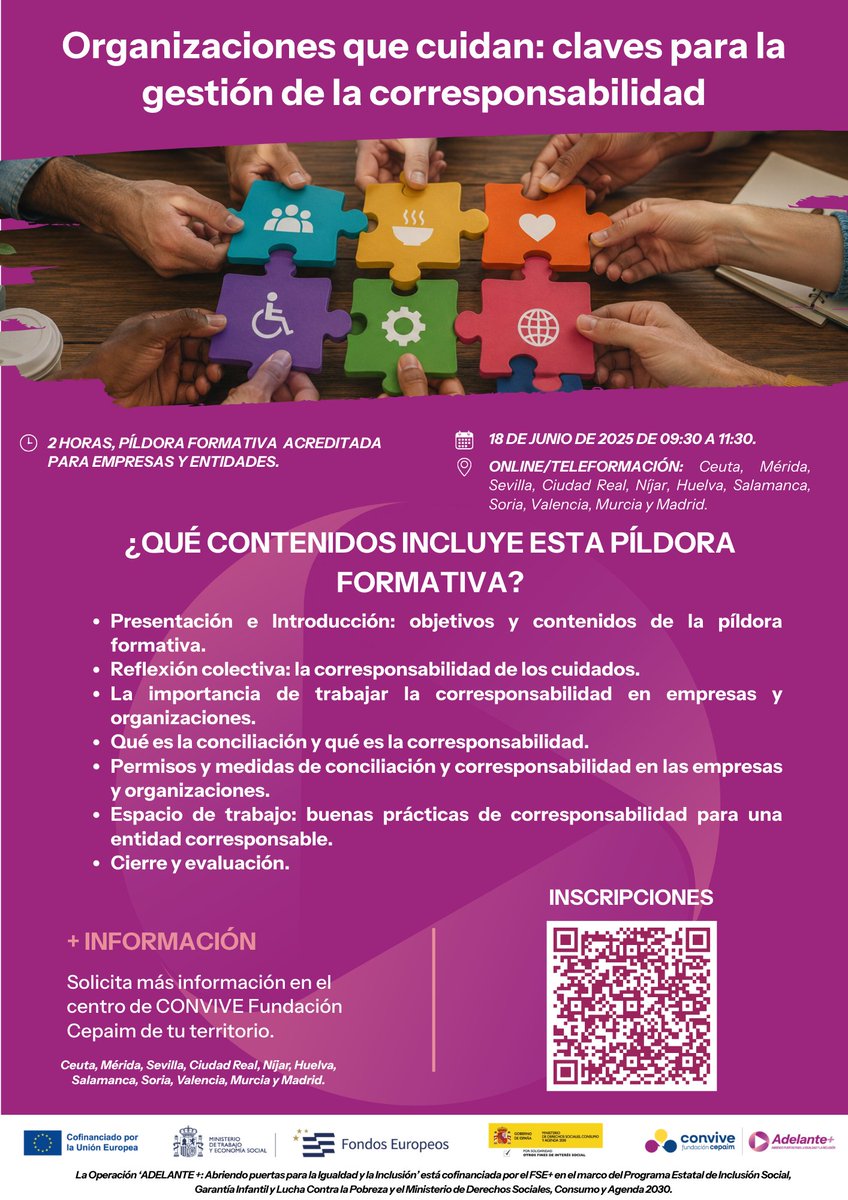 CMConvive's tweet photo. ¿Buscas transformar tu entorno profesional? Las organizaciones que cuidan marcan la diferencia

🕵️Descubre las claves para una gestión eficaz de la corresponsabilidad, fomentando igualdad, convivencia e inclusión👇
https://t.co/LSQmyOOcRn

🤝 @MSocialGob #fseplus #adelanteplus https://t.co/bjezLp7WIa
