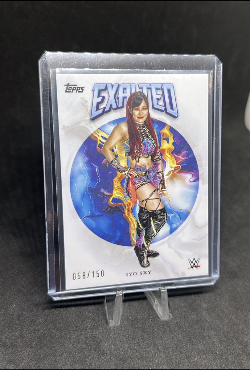 Clips4life626's tweet photo. Some of my new cards I added to the collection . Nattie auto , Exalted Iyo/150 Becky lynch/99 and Charlotte flair base
#wrestlingcards https://t.co/FvBS00XbPq