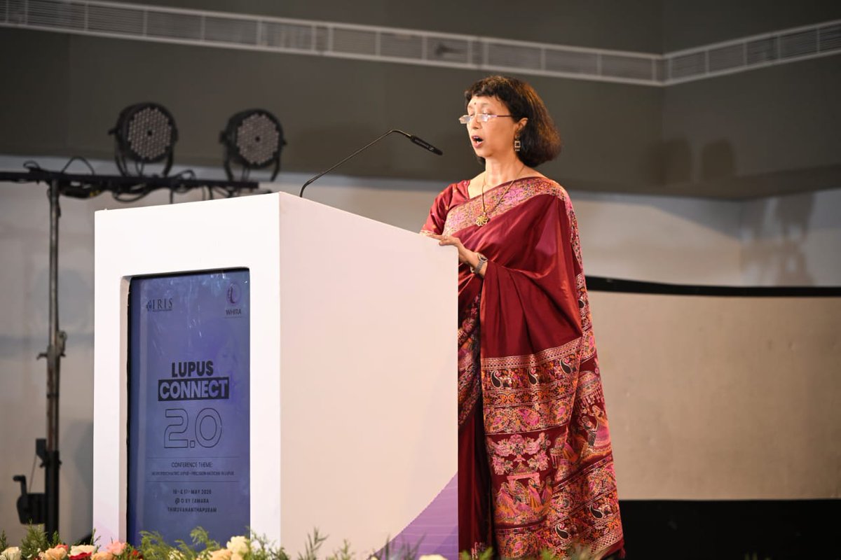 Whira_org's tweet photo. Lupus Connect 2.0 💜 | Thiruvananthapuram | 16–17 May
Two inspiring days of dialogue on NPSLE &amp; Precision Medicine. Dr. Kavita Krishna led key sessions, Dr. Varsha Bhatt highlighted mental health in lupus, and our team won best oral &amp; poster awards. https://t.co/6xCJvNf64F