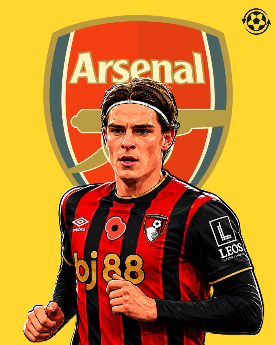 DeadlineDayLive's tweet photo. 🚨 Arsenal have been monitoring Bournemouth star Alex Scott as they assess the market for alternatives to Martín Zubimendi following concerns over his recent form. 👀

Manchester United and Chelsea are also in the race for the midfielder, who is valued at around £60M. 💰

(Source: @TEAMtalk)