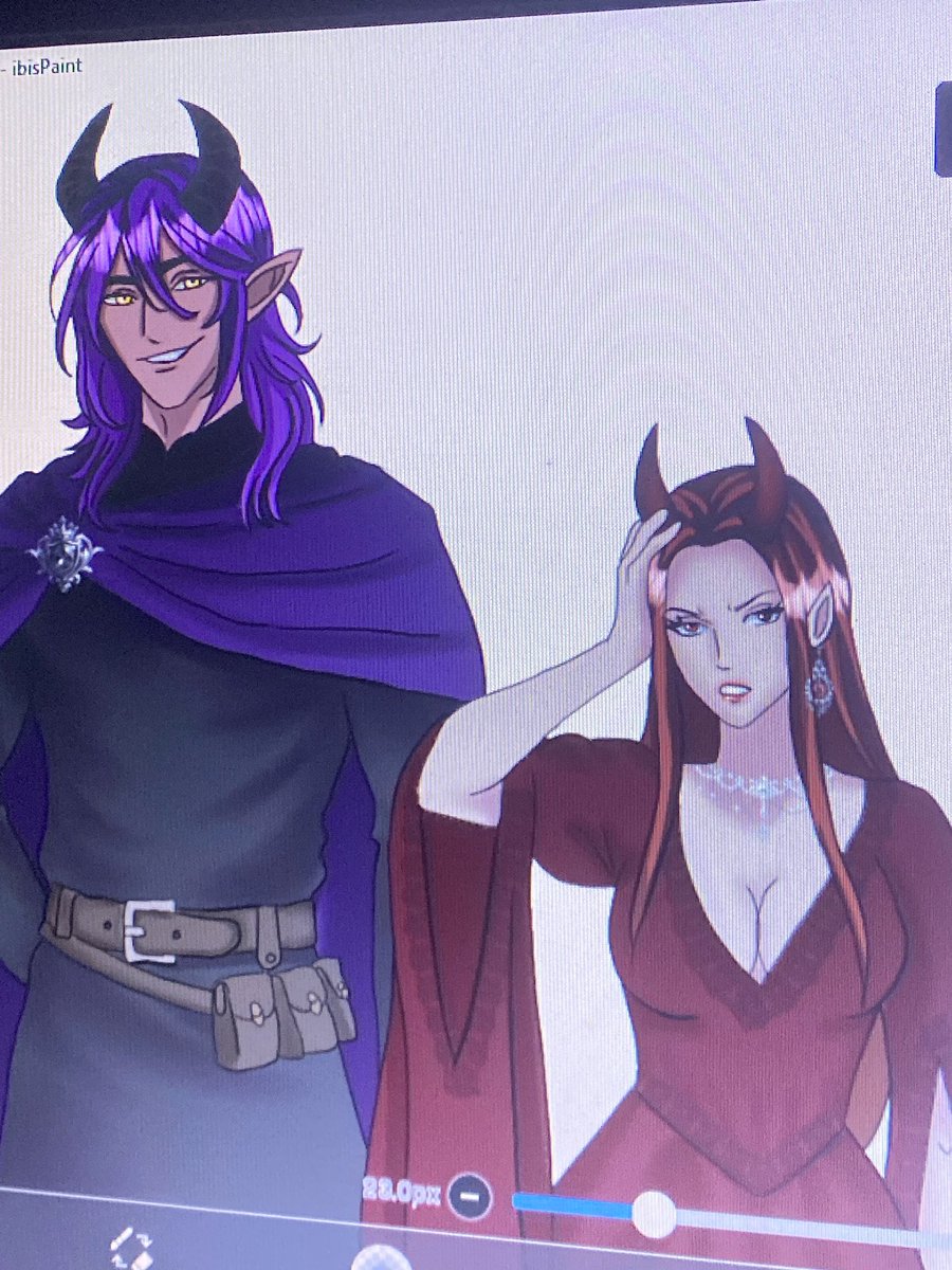 Valeri2yaa's tweet photo. Presenting the peak of charisma among my OCs: Silas &amp; Lily ✨ 

💜Dropping some fresh ibisPaint art!💜

⁠#OCs #originalcharacter #digitalart #manhwa #artshare #ibisPaintX⁠ #artmoot https://t.co/KRFcTJIpny