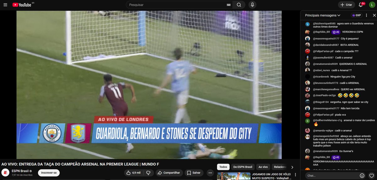 tricogooner's tweet photo. @ArsenalMilGrau_ pior é no youtube deles "ENTREGA DA TAÇA DO CAMPEÃO ARSENAL NA PREMIER LEAGUE" e eles falando de guardiola po https://t.co/scvFVhKZjM