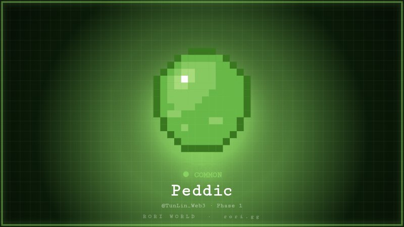 TunLin_Web3's tweet photo. Just hatched a COMMON Peddic in @heyrori Phase 1! 🥚 #RoriWorld https://t.co/keFUmZ0acl