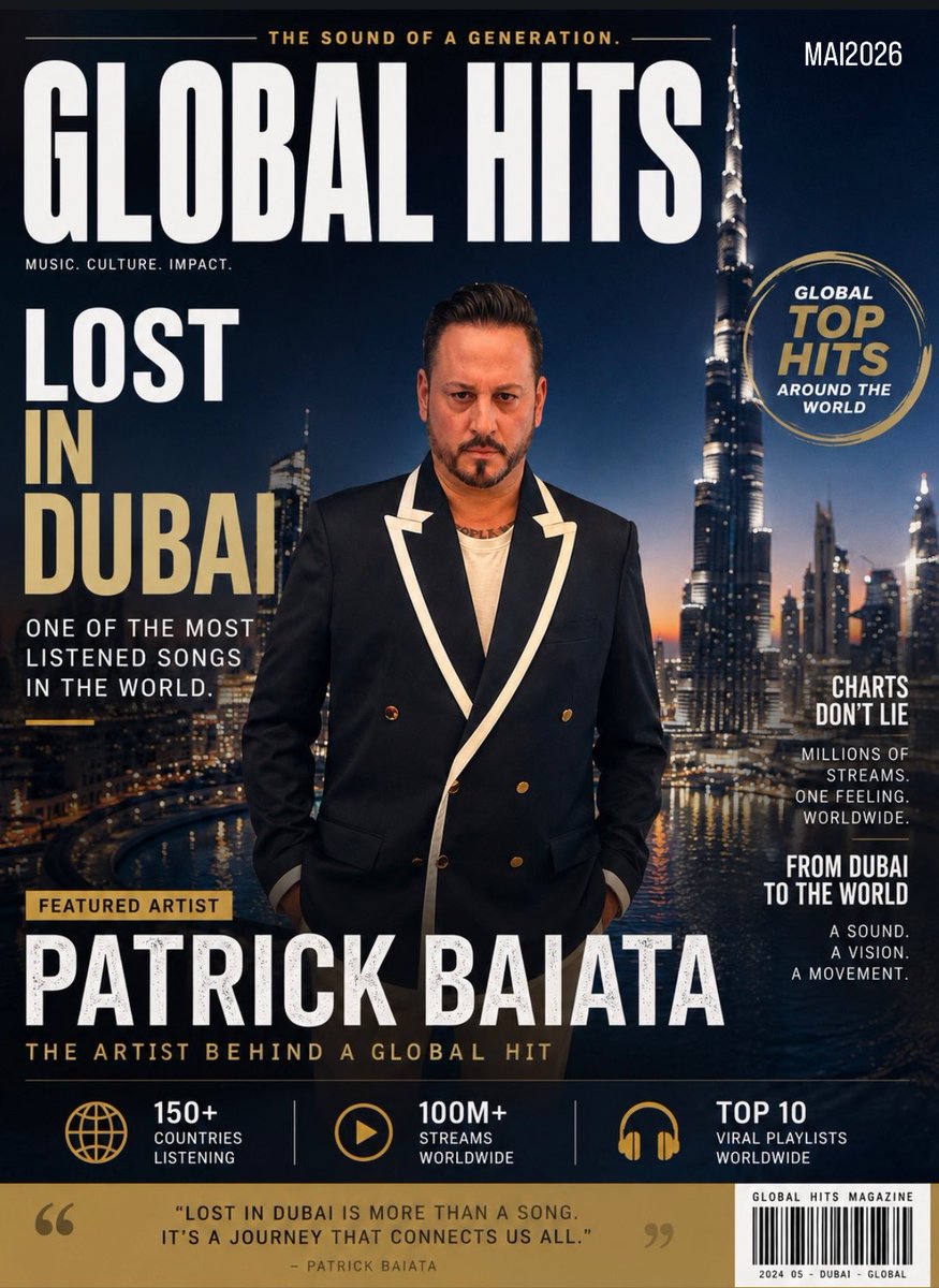 Patrick_Baiata's tweet photo. LOST IN DUBAI! 
#trending #lostindubai #patrickbaiata #news #globalhits #hits #music #nr1 
#radio #tv #love #picof https://t.co/mS6TMrwpFy