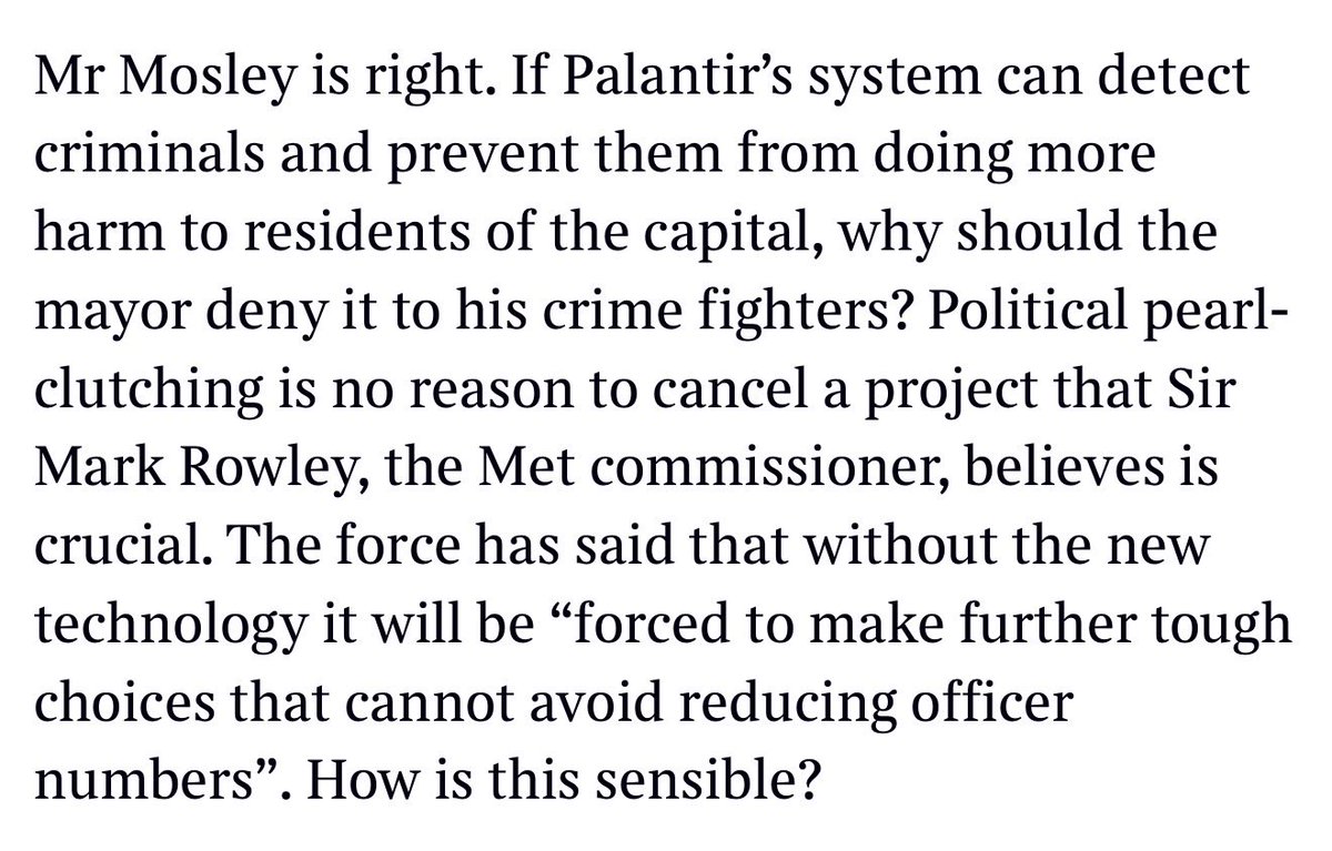louismosley's tweet photo. @thetimes leader column was highly critical: the Mayor is wrong to veto this contract, and he is putting politics before public safety in doing so.

When a paper of record reaches that view about an elected official, it is worth asking why. https://t.co/Tp0uG6gpBR