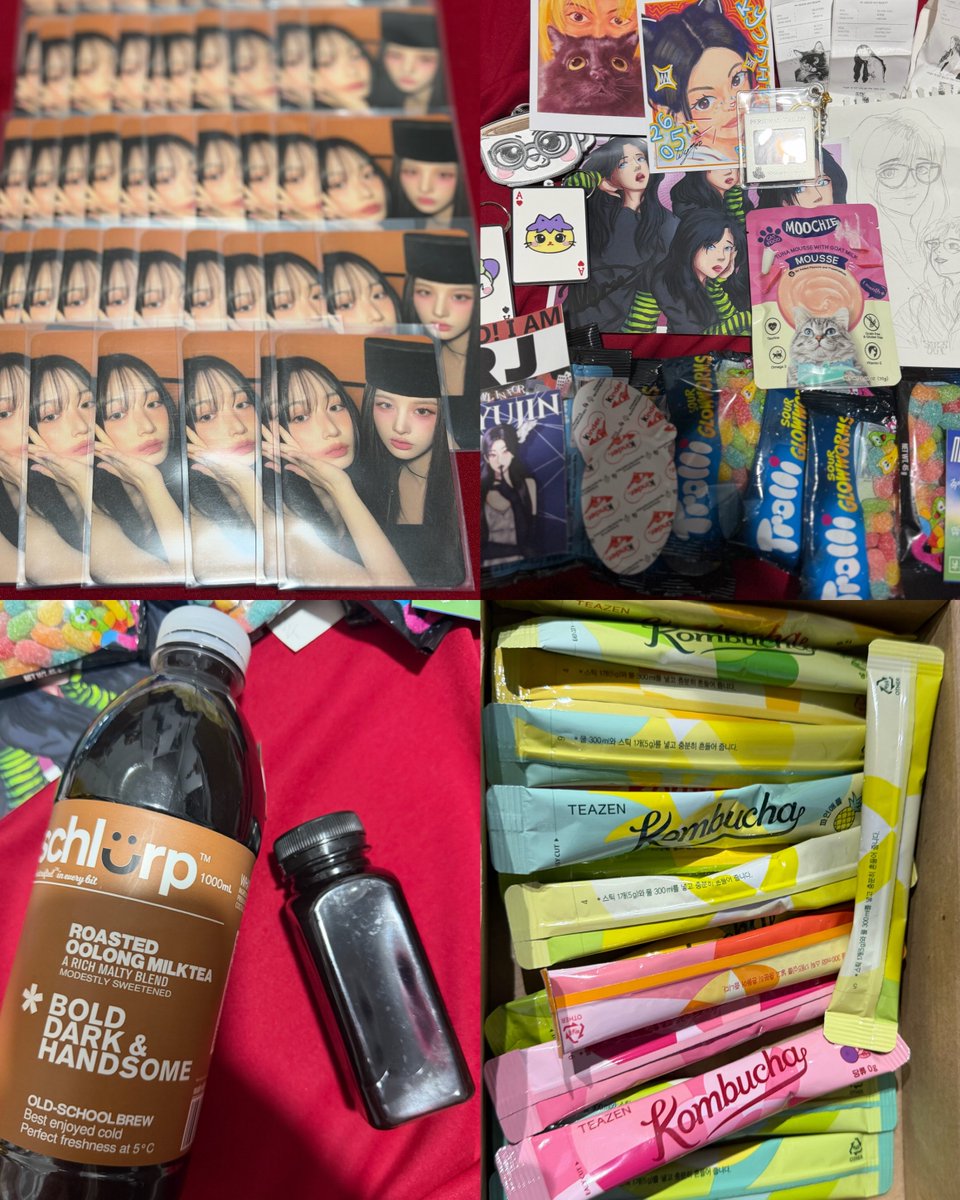 solacesrj's tweet photo. received so much earlier!🫶🏻

thank u for trading/blessing me with aoz pocas @Zelle139 @Yoo_and_Mi_ @ten_aki21 @Belost5punk @cs_yashma @_kenesu di ko na alam sino lahat actually 😭

thank u for the fan arts @baetternearyoo @MIXX3DWynn @baesolshine 

3d printed keyrings @cs_yashma 
for the coffee, grabe ba @_kenesu 
bunch of trolli @withyourcanine 
kinder joy @wonbearvanna 
kombucha @ten_aki21 
the thermals @RealKian01 
cat food @Sio_Paoooooo 😭
#AllInForAceKyujin
