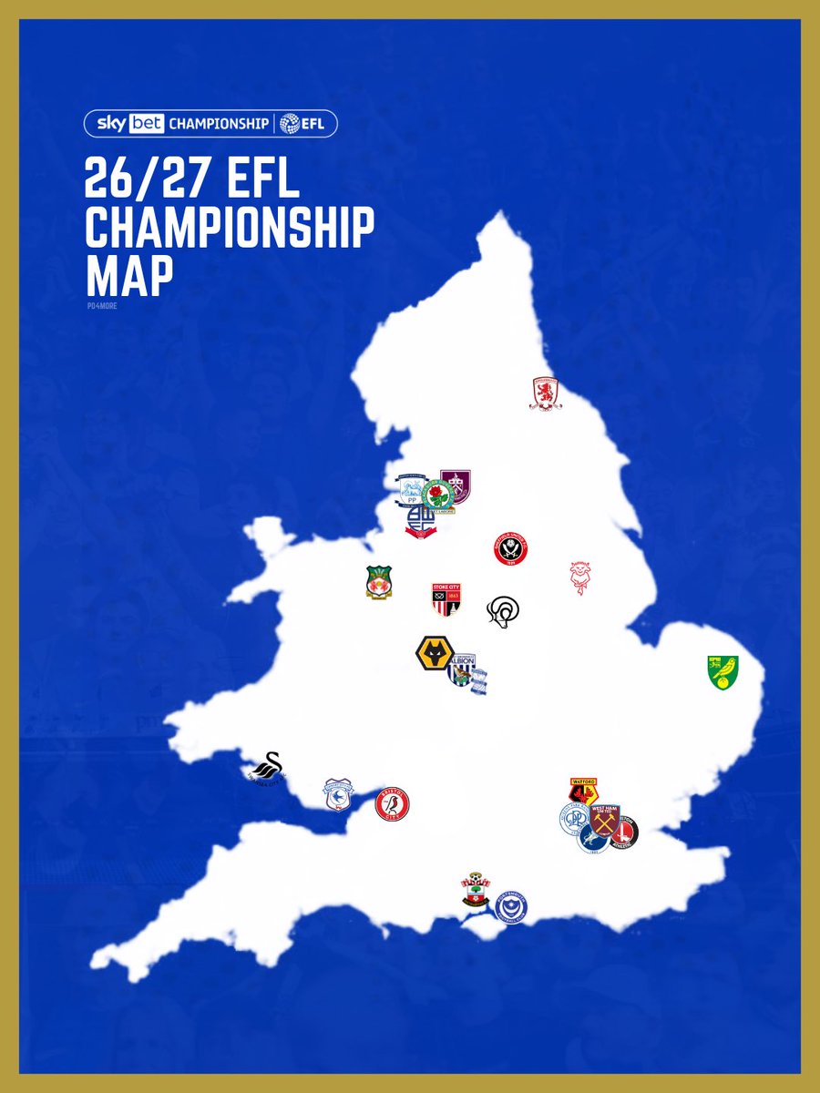 PO4MORE's tweet photo. The EFL 26/27 championship 

#pompey #efl #eflchampionship https://t.co/GGRUcp8Mku