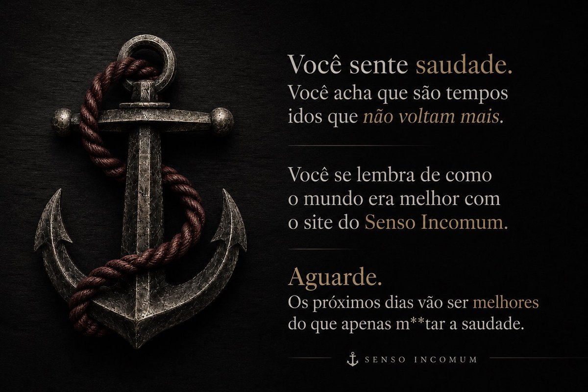 Senso Incomum ⚓ by Flavio Morgenstern tweet media