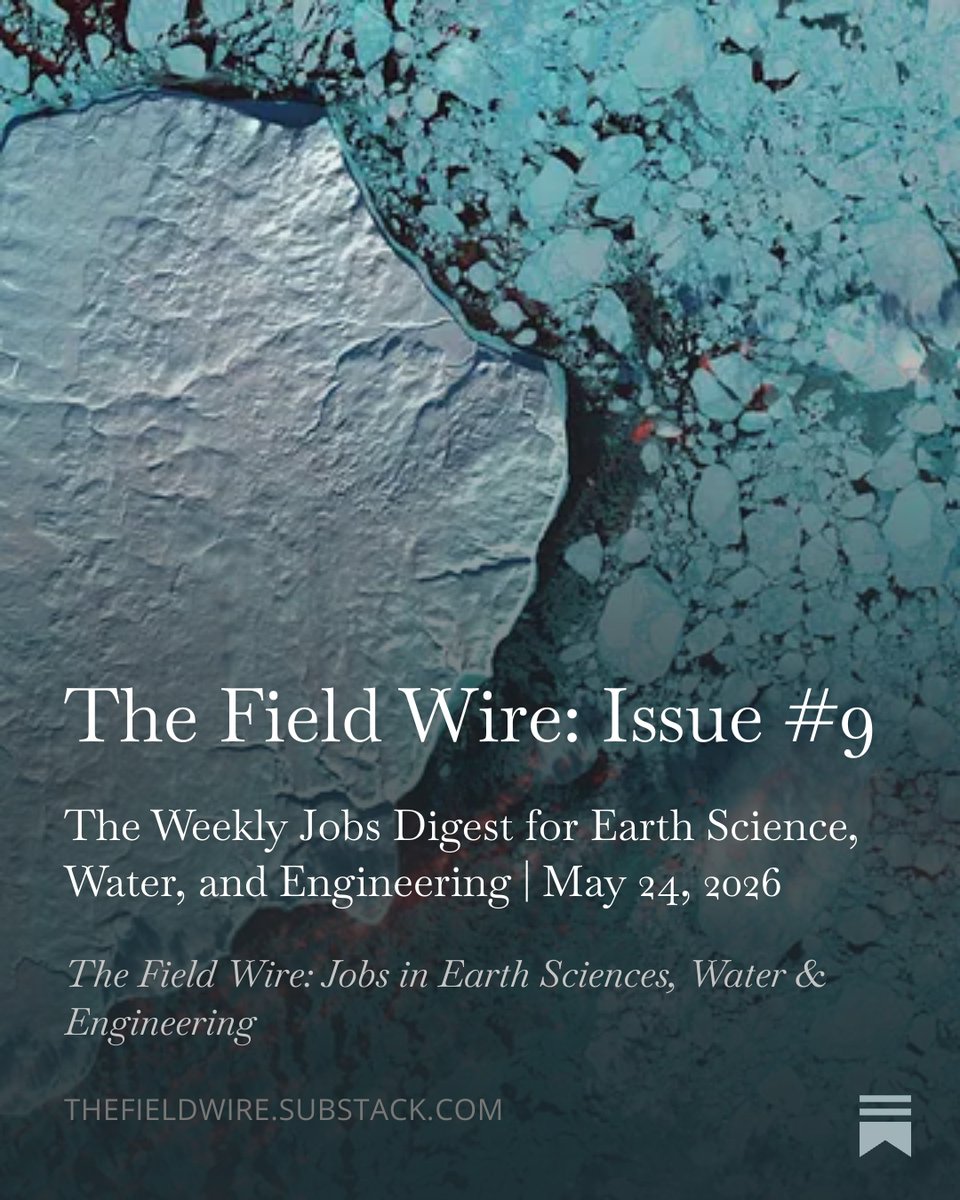 The Field Wire - Jobs in Earth & Env. Sciences tweet media