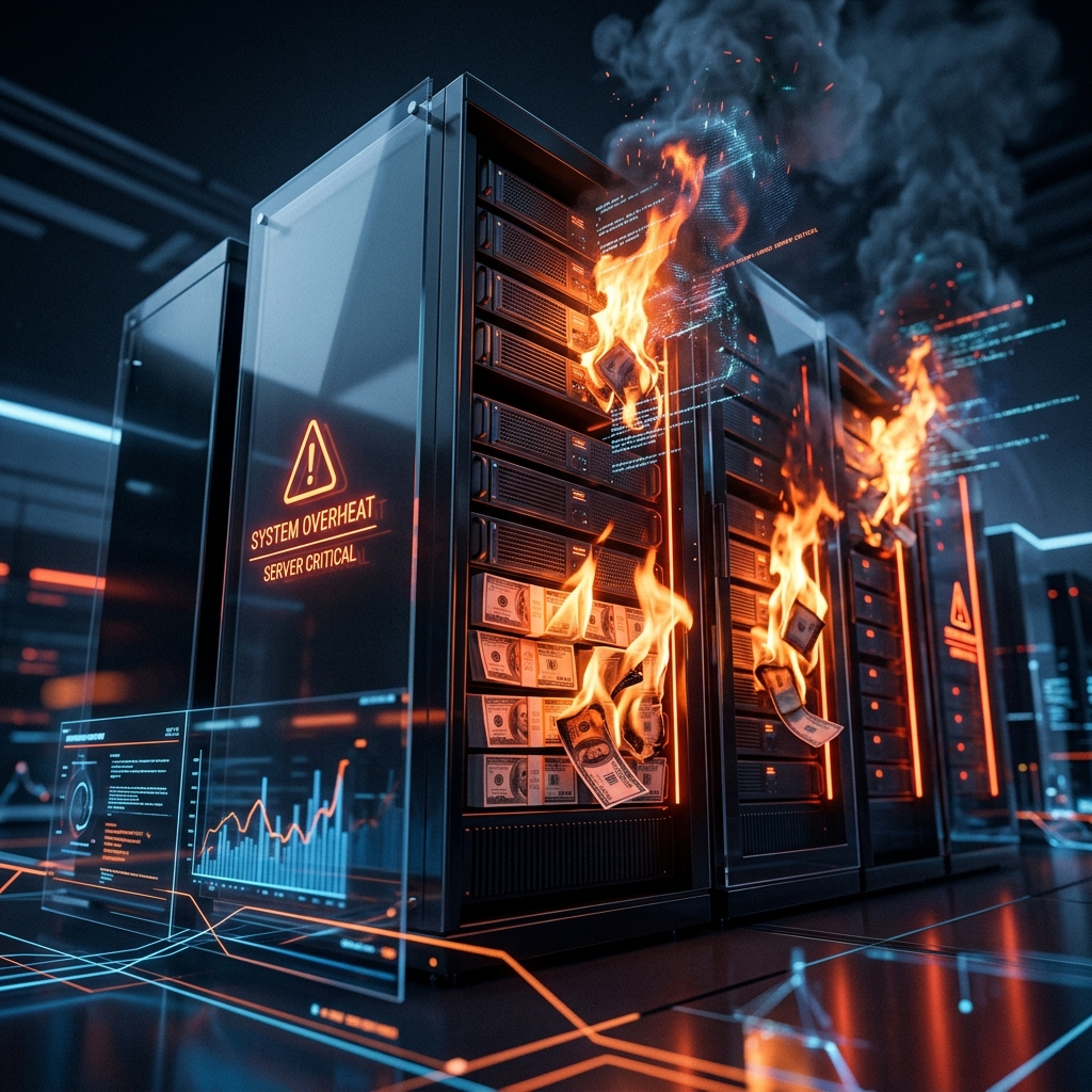 Overpowerfeed's tweet photo. uber blowing through an entire year's AI budget in just 4 months is the perfect summary of 2026. we successfully invented a technology that allows us to burn venture capital at the speed of a hallucinating LLM. https://t.co/Xaoz7ri2Hq