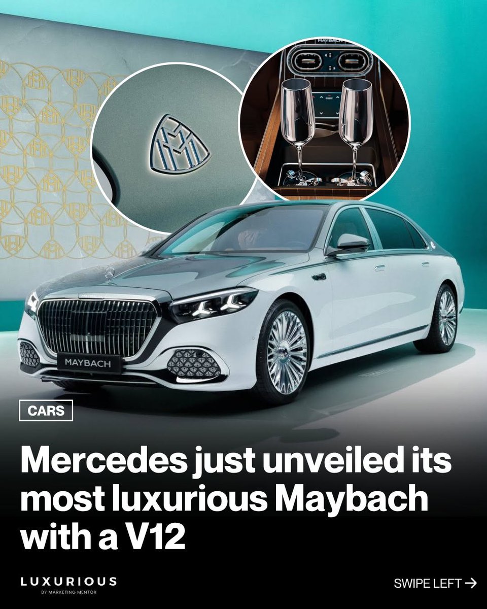EllieThomp31937's tweet photo. Mercedes‑Benz unveils the 2027 Maybach S‑Class S 680, pushing ultra-luxury to new heights.

The latest Maybach flagship arrives with a more commanding presence, highlighted by a significantly larger grille with illuminated detailing and a glowing May... https://t.co/KAMFwmjLX3