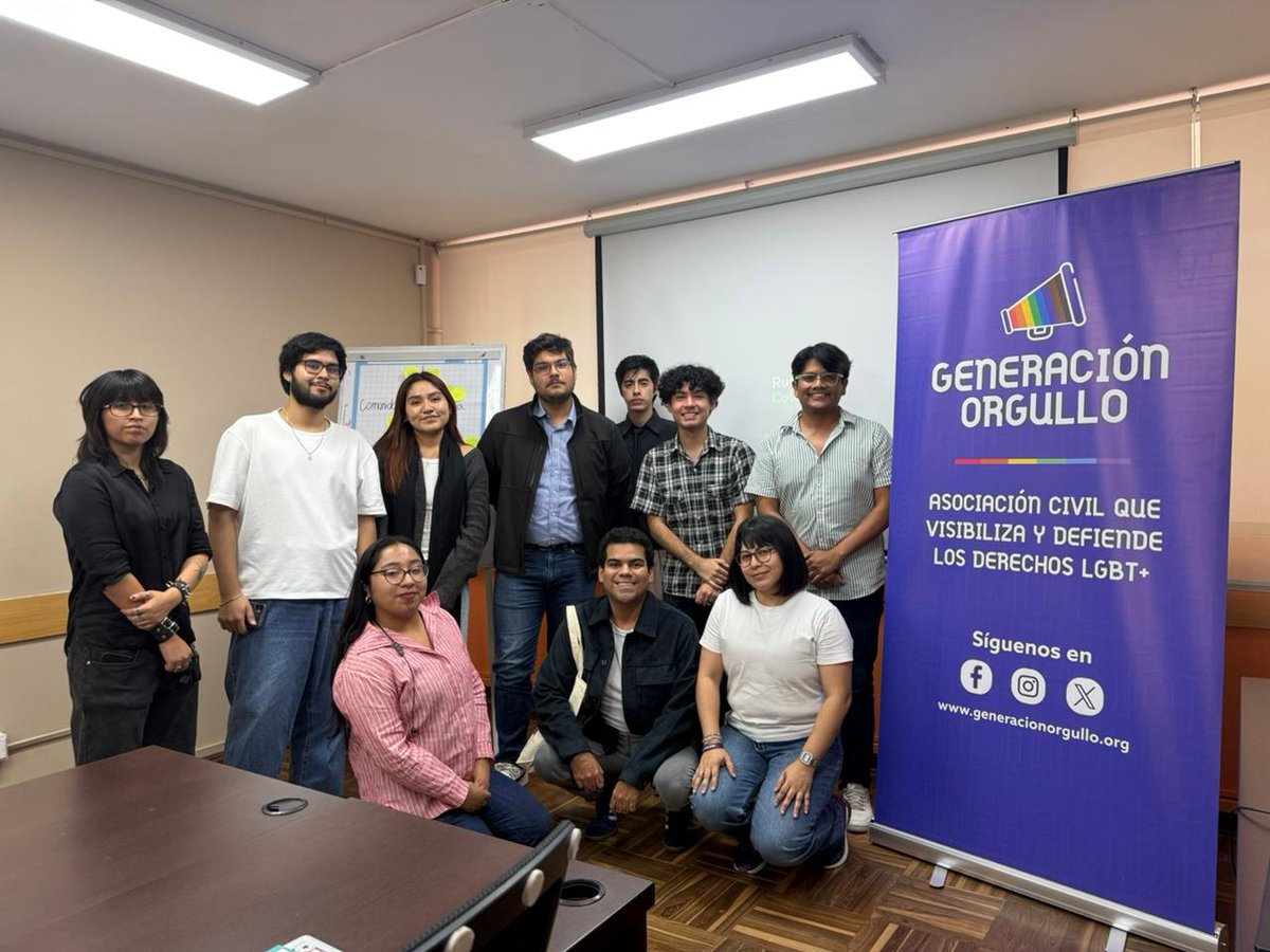 generaorgullo's tweet photo. Seguimos construyendo colectivamente el futuro de Generación Orgullo 🌈

Realizamos una nueva jornada de elaboración de nuestro Plan Estratégico 2026–2031, esta vez, con nuestro equipo de Lima.

Agradecemos a @Ruta_Colectiva, @masigualdadpe, @CusoIntl y @Canada por su apoyo.✨ https://t.co/9Qdw2du91M