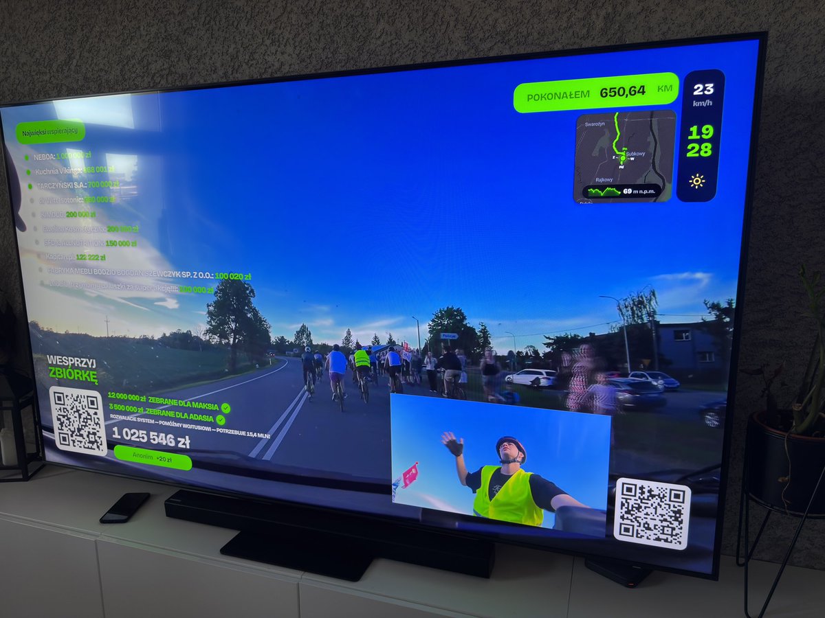 rogalaremiza's tweet photo. Kolejna niedziela, kolejny wieczór ze streamem od Łatwogang. I powiem szczerze, że to już dawno przestało być tylko siedzeniem przed komputerem czy telewizorem. Tam naprawdę dzieją się rzeczy, które zostają w głowie na długo.

Najbardziej szanuję w tym to, że zbierając pieniądze dla potrzebujących, on sam też walczy ze swoimi słabościami. Widać, ile go to kosztuje, ale mimo wszystko idzie dalej i pokazuje innym, że można się przełamywać dla dobra drugiego człowieka.

A widok ludzi stojących przy trasie tylko to potwierdza. Tysiące mieszkańców wychodzą, żeby go pozdrowić, pomachać, pokazać wsparcie. Niektórzy stoją z biało-czerwonymi flagami, inni po prostu chcą być częścią czegoś dobrego. I chyba właśnie dlatego tyle osób tam wraca. Bo to są prawdziwe emocje, prawdziwa solidarność i prawdziwa pomoc.
